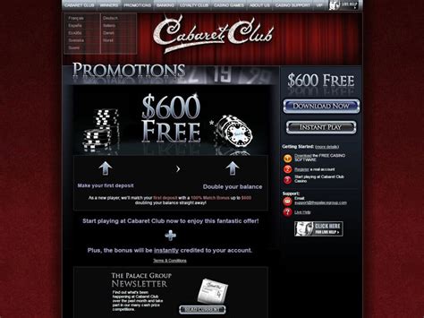 cabaret club casino no deposit bonus